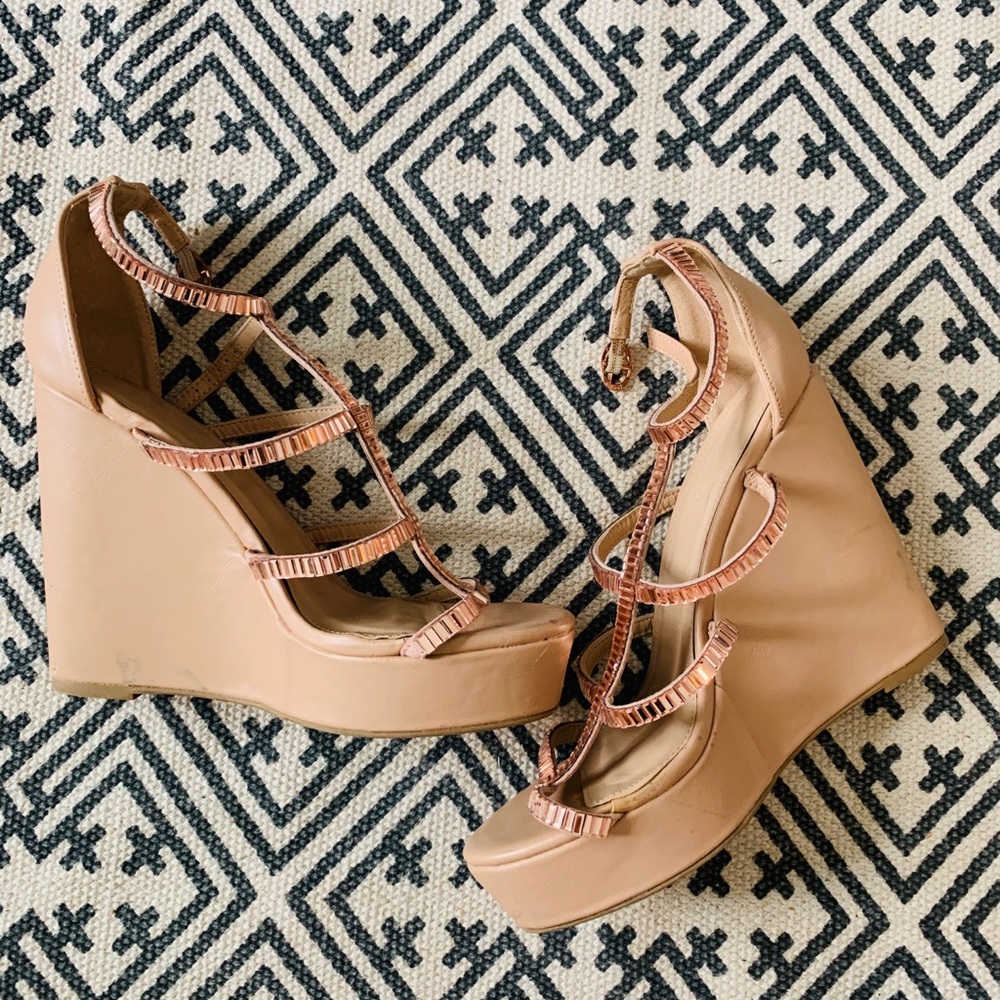 *SALE* 3 for $20 Rose gold sequin heels
